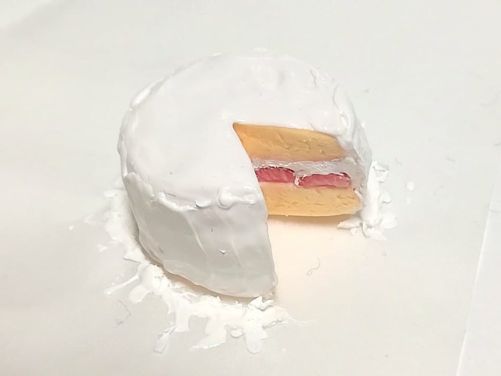 樹脂粘土のケーキ